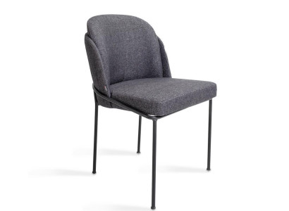 Luxury Gray Chair Dining room Upholstery Fabric Furniture new Designer Chairs